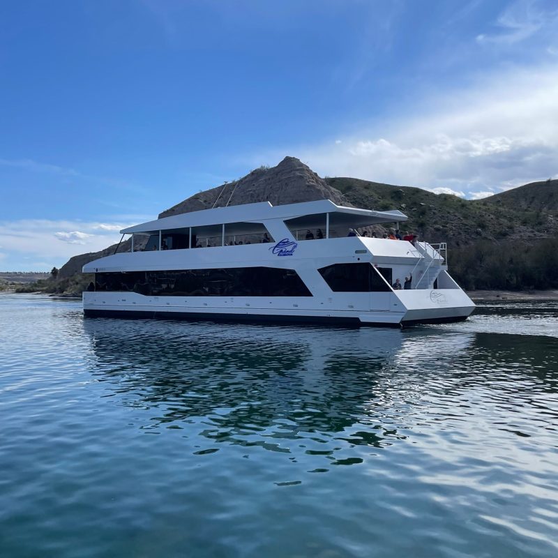 a small boat in a body of water