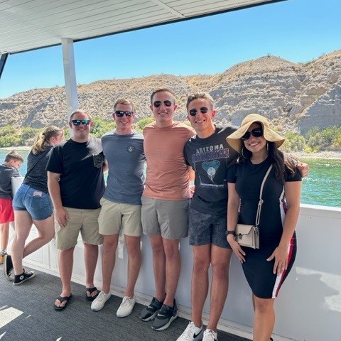 a group of people posing for a picture