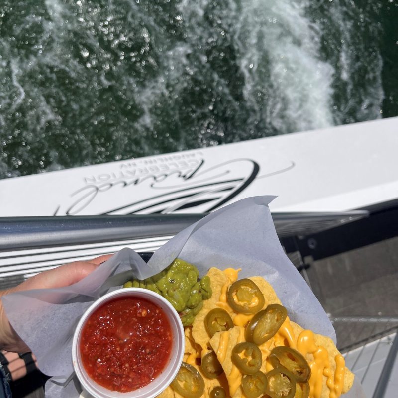 a close up of food on a table