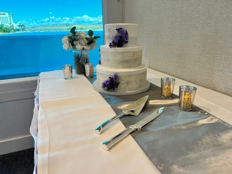 IMG_4266 A table with a wedding cake on it