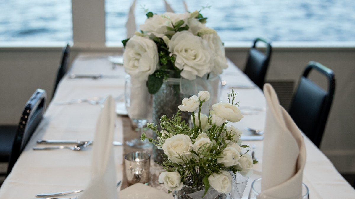 a glass of water on a table